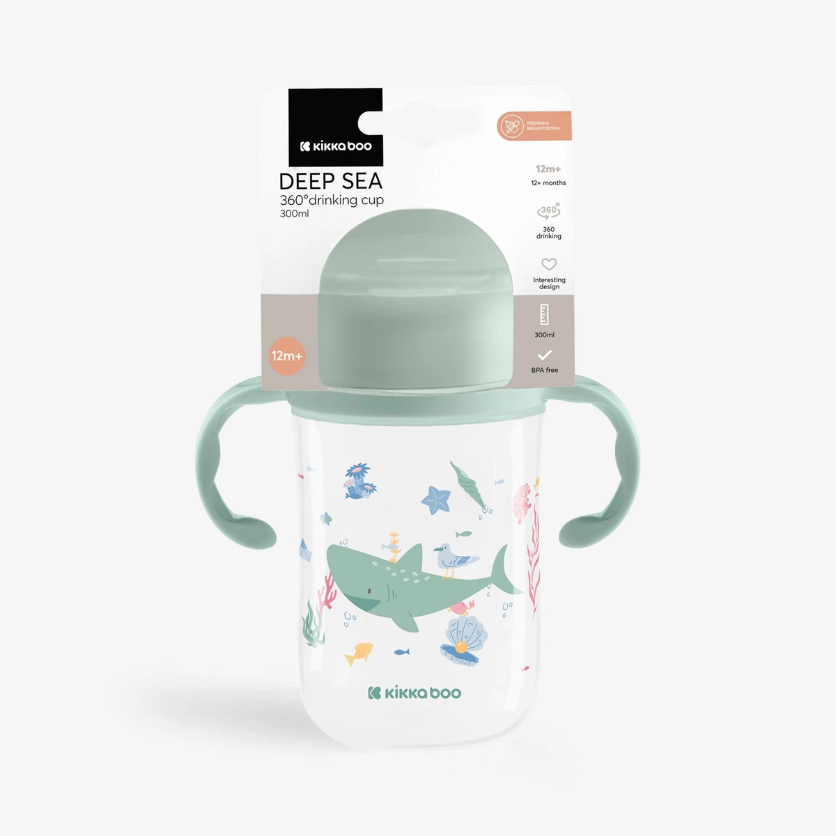 360 Drinking Cup 300ml Deep Sea Mint-Kikkaboo
