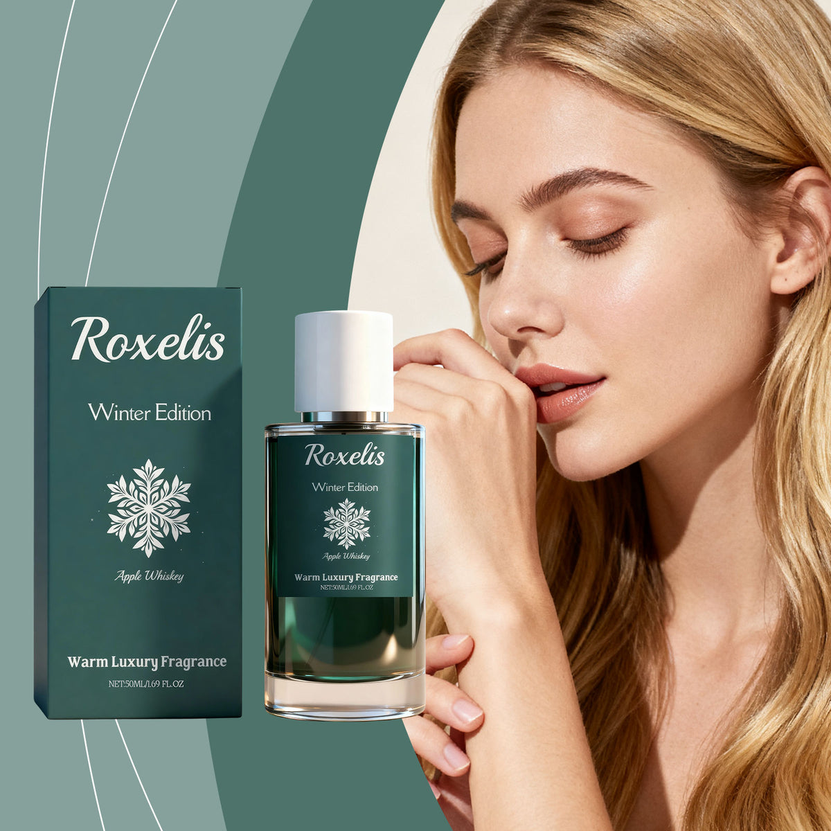Apple Whisky Fragrance Series, Winter Warm Luxury, Long-Lasting, Fresh & Delicate Scent ,50ml
