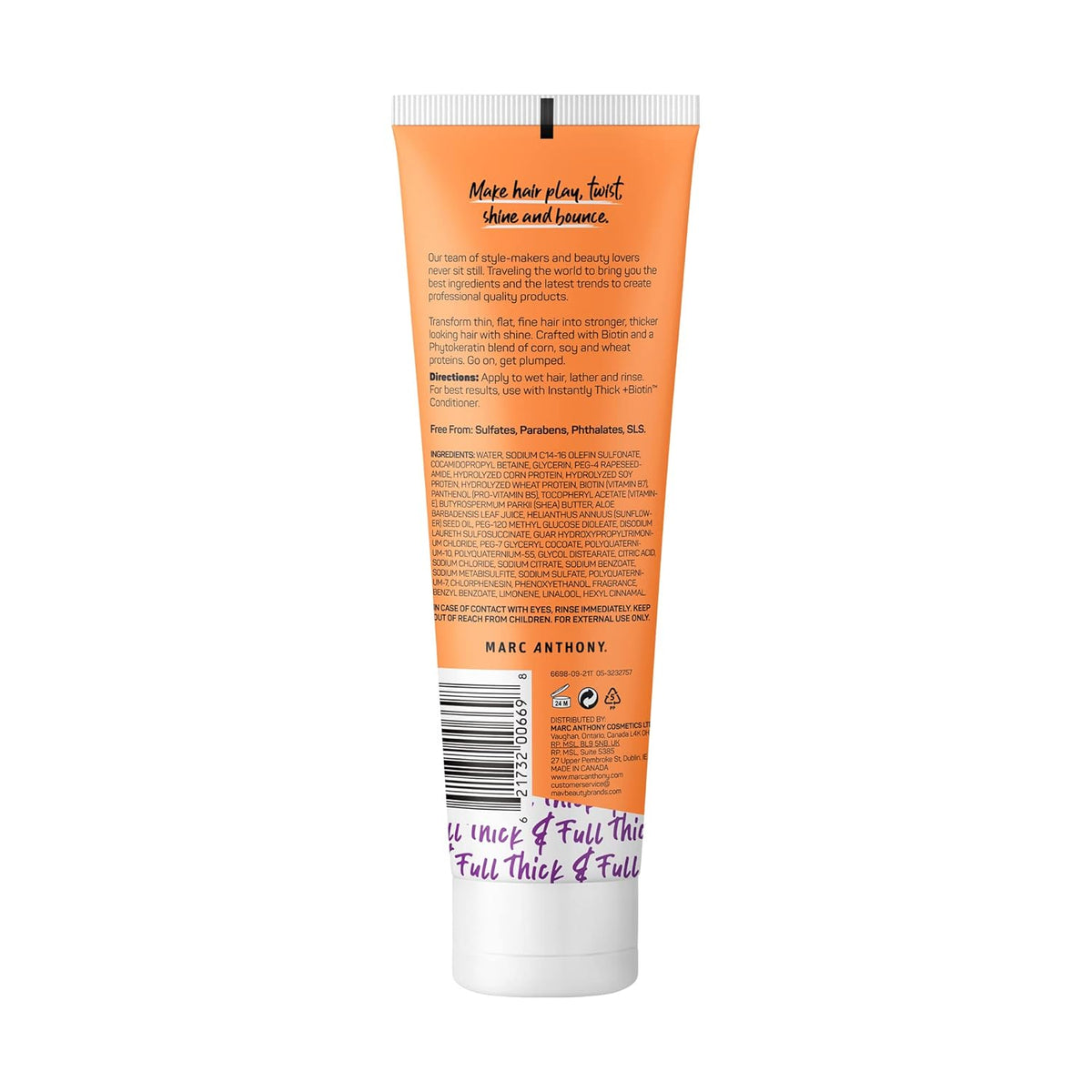 Marc Anthony Instantly Thick + Biotin Shampoo 250ml