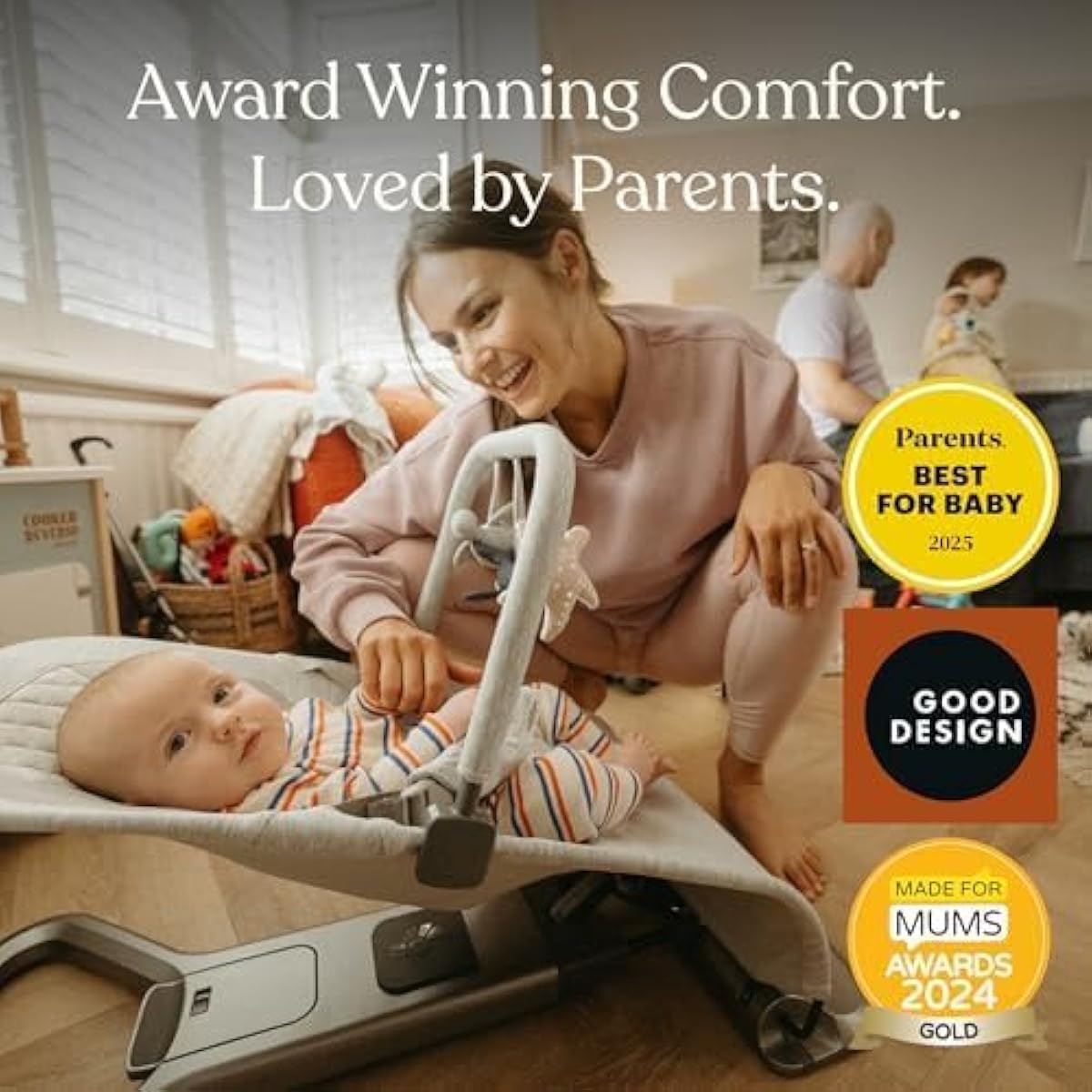 Ergobaby Evolve Bouncer Mesh Light Grey