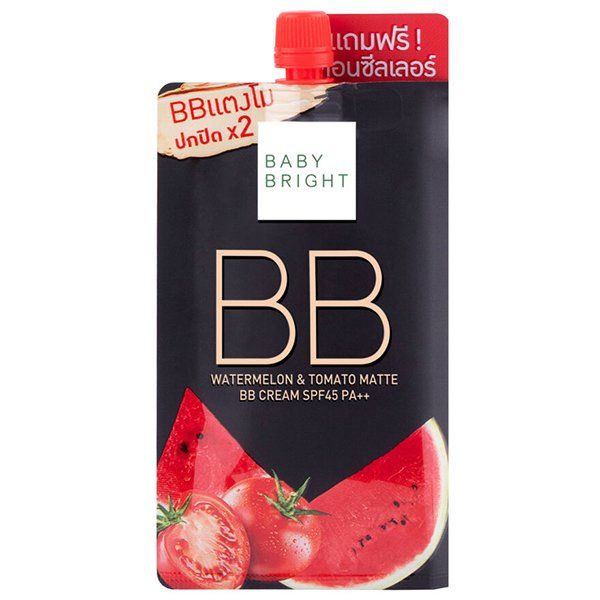 WATERMELON & TOMATO MATTE BB CREAM SPF45 PA++ 7G (FREE COVER CONCEALER 2G) BABY BRIGHT (M) #21 LIGHT BEIGE