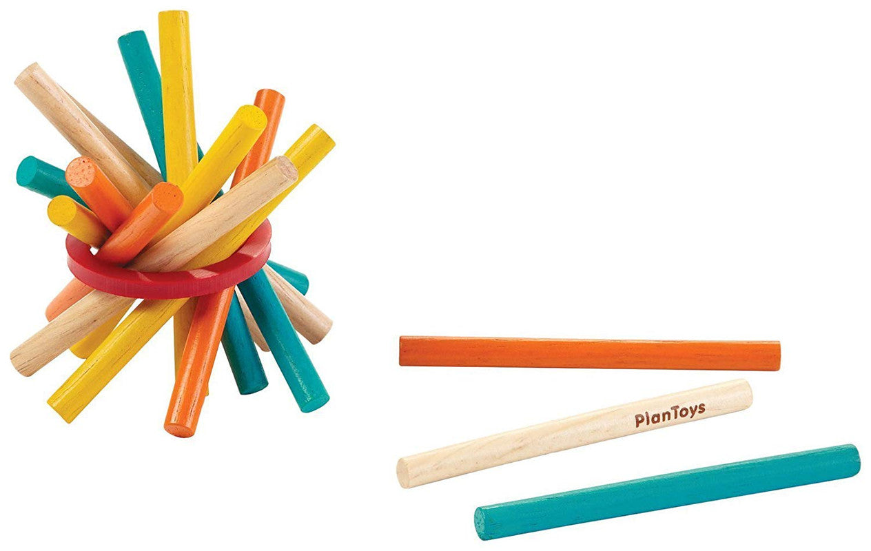 PlanToys Pick-Up Sticks — Wooden Classic Game