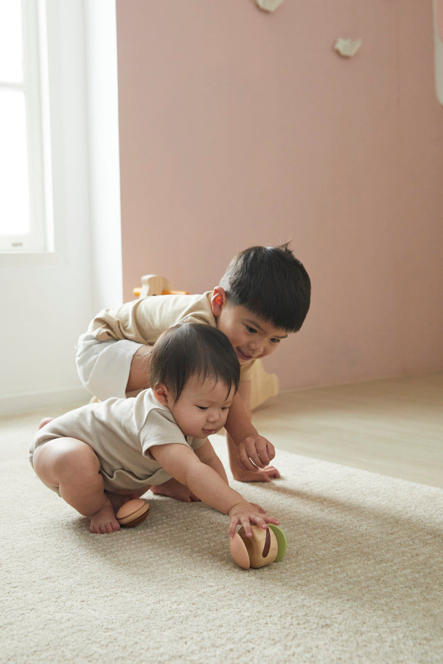 PlanToys Clapping Roller — Modern Rustic | Wooden Baby Toy