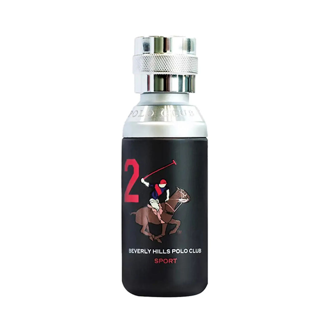 Beverly Hills Polo Club Sport No. 2 Eau de Toilette for Men, 100ml - Makasib Offer