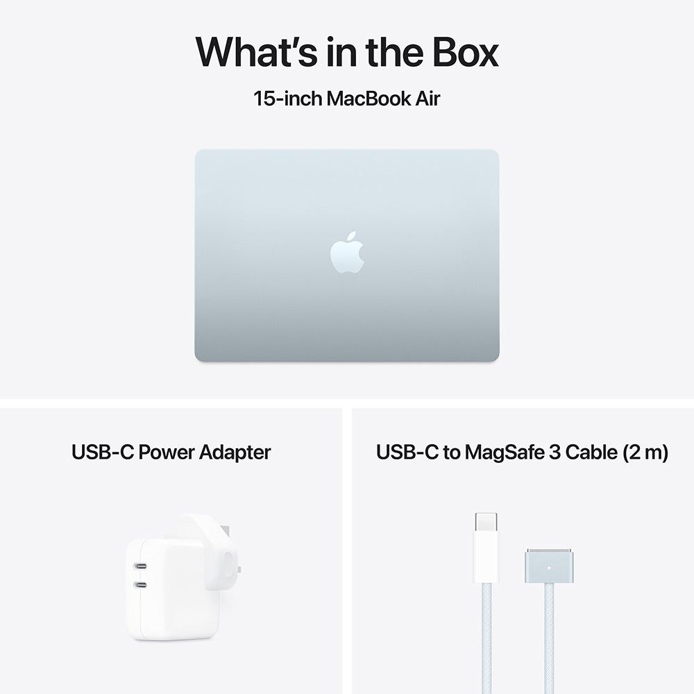 Apple MacBook Air 15-inch M4 (2025), 24GB RAM, 512GB SSD, Liquid Retina Display, macOS Sequoia, English Keyboard