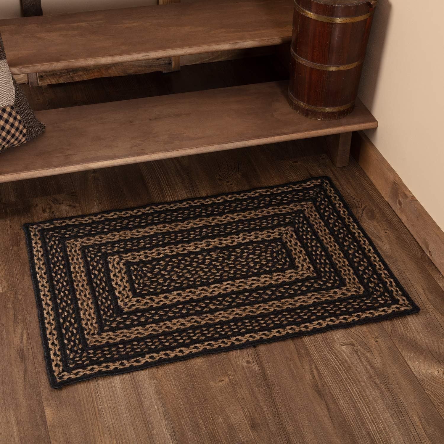 AIESY®  Beautiful Reversible Braided Farmhouse Area Floral Rug