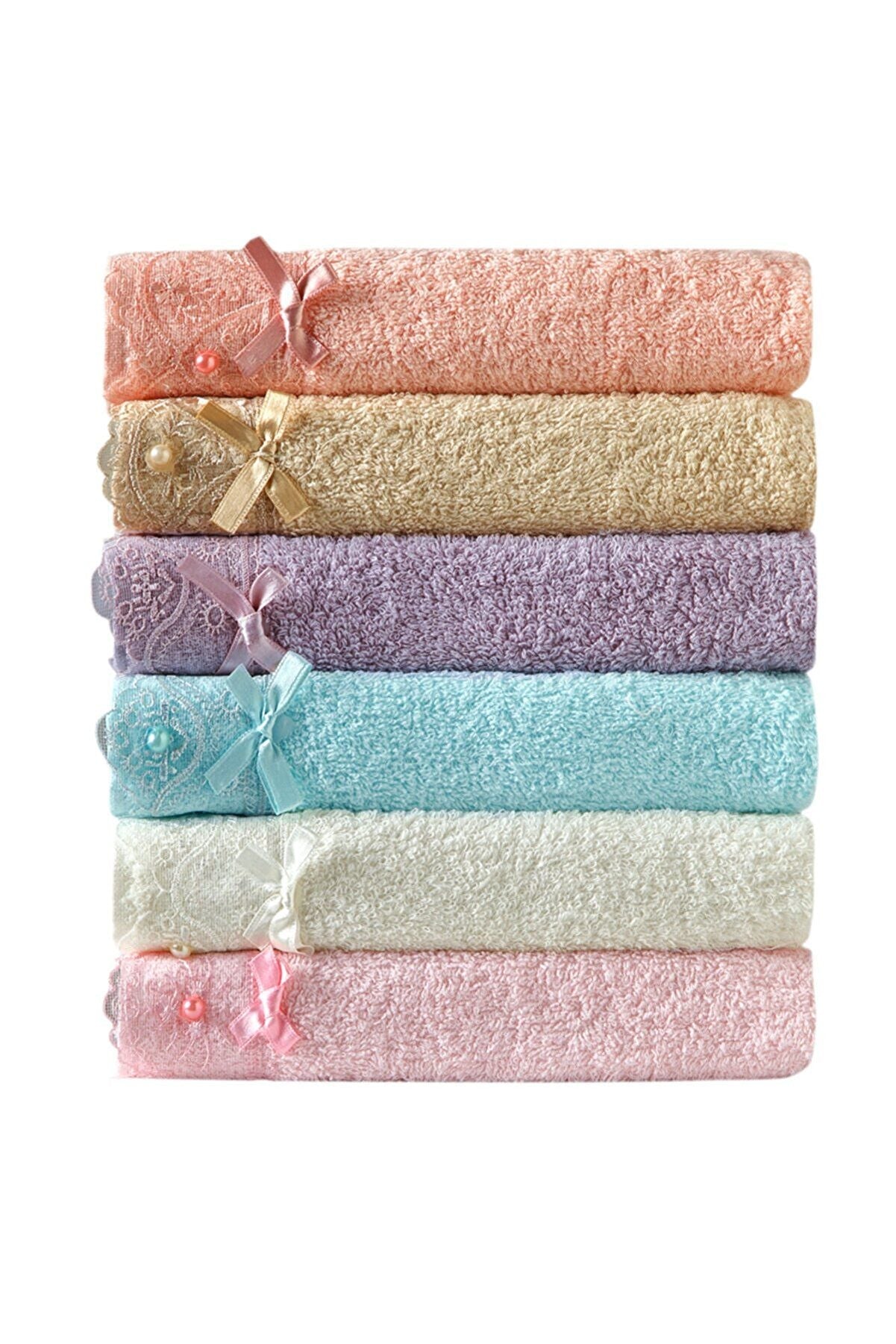 Jasmine Lace Gingham 6-piece Kitchen Towel Hand Towel 30x50 cm