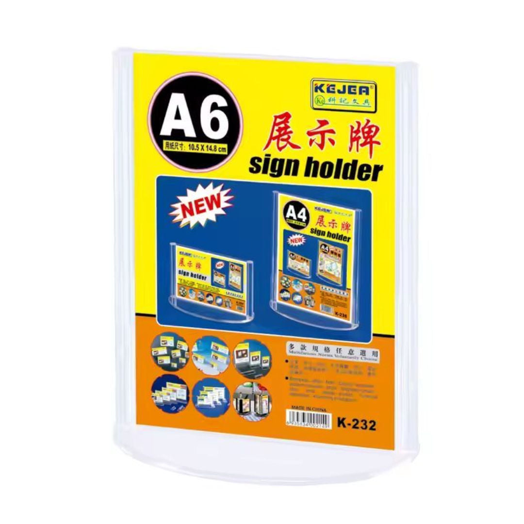 RSC Kejea Acrylic Sign Display Stand