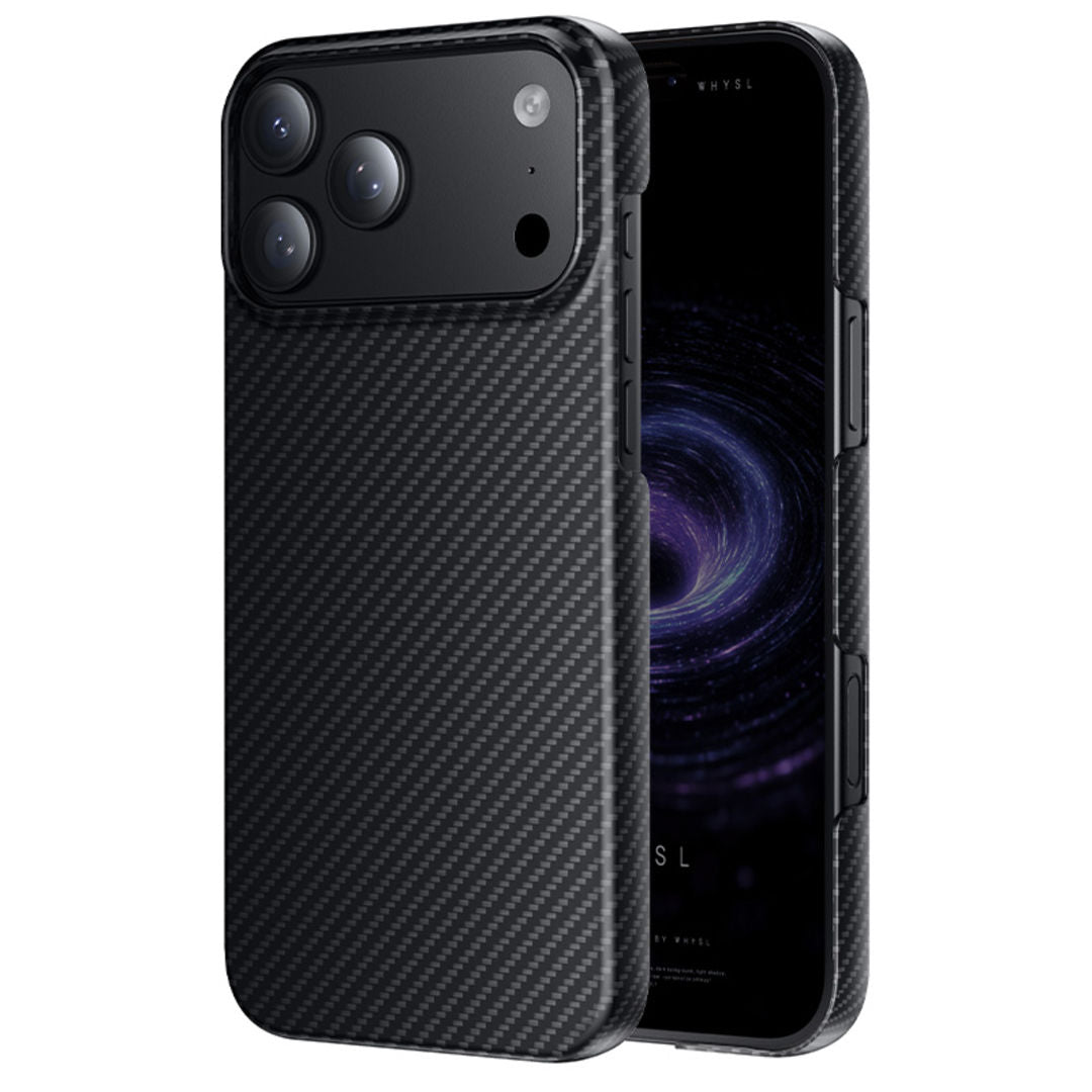 Hoco Phantom Magnetic Protective Case for iPhone 18 Pro Max, iPhone 17 Pro Max, Kevlar Texture, Ultra-Light & Ultra-Thin