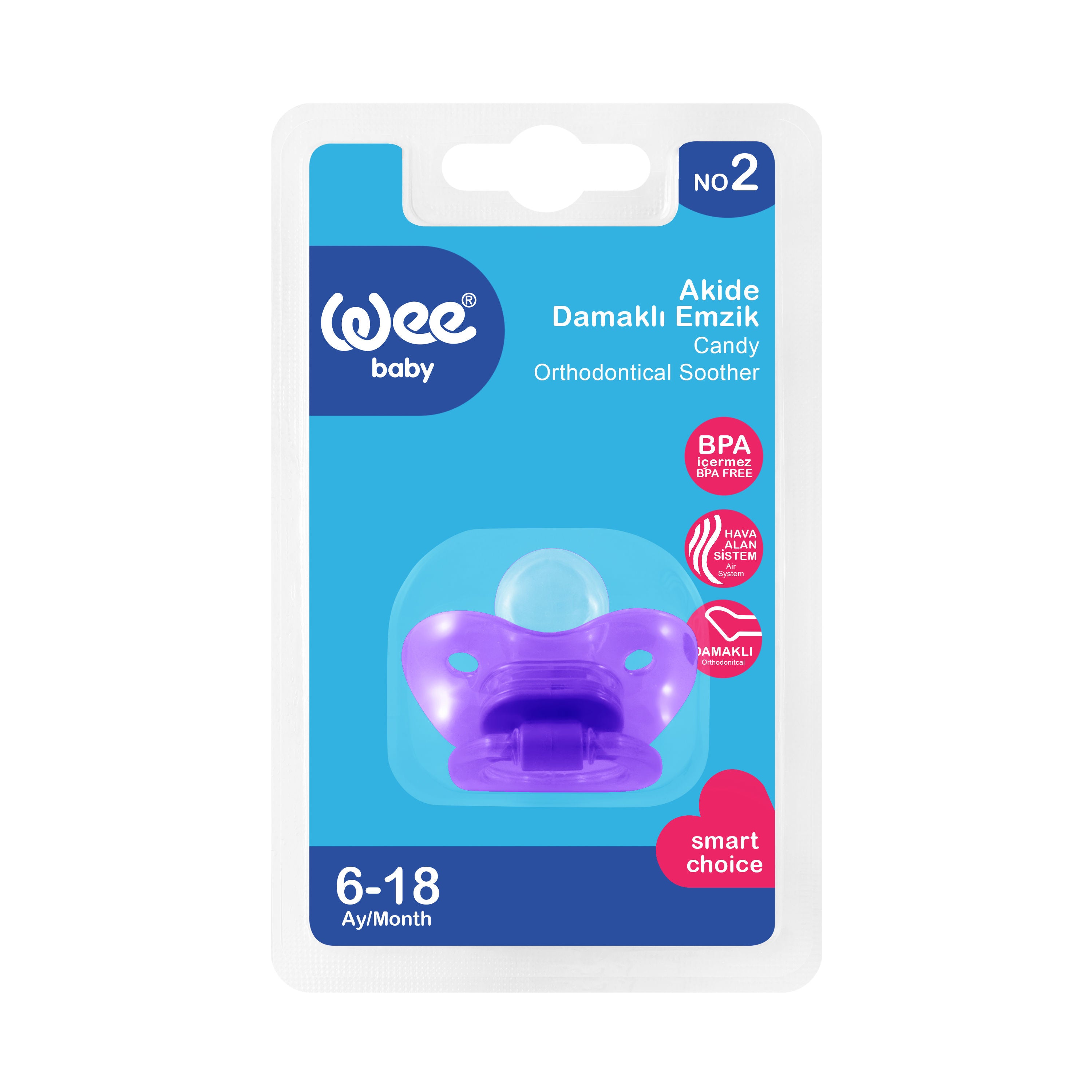 Weebaby Silicone Activate Pacifier Anatomic No.2, Code 112