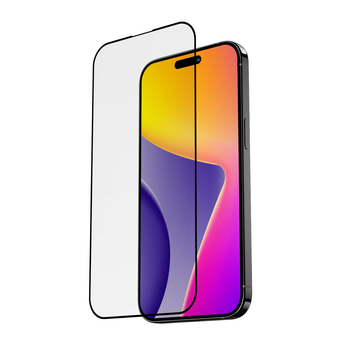 Blupebble Graphene Rock Series 2.5D Tempered Glass Screen Protector for iPhone 15 Series