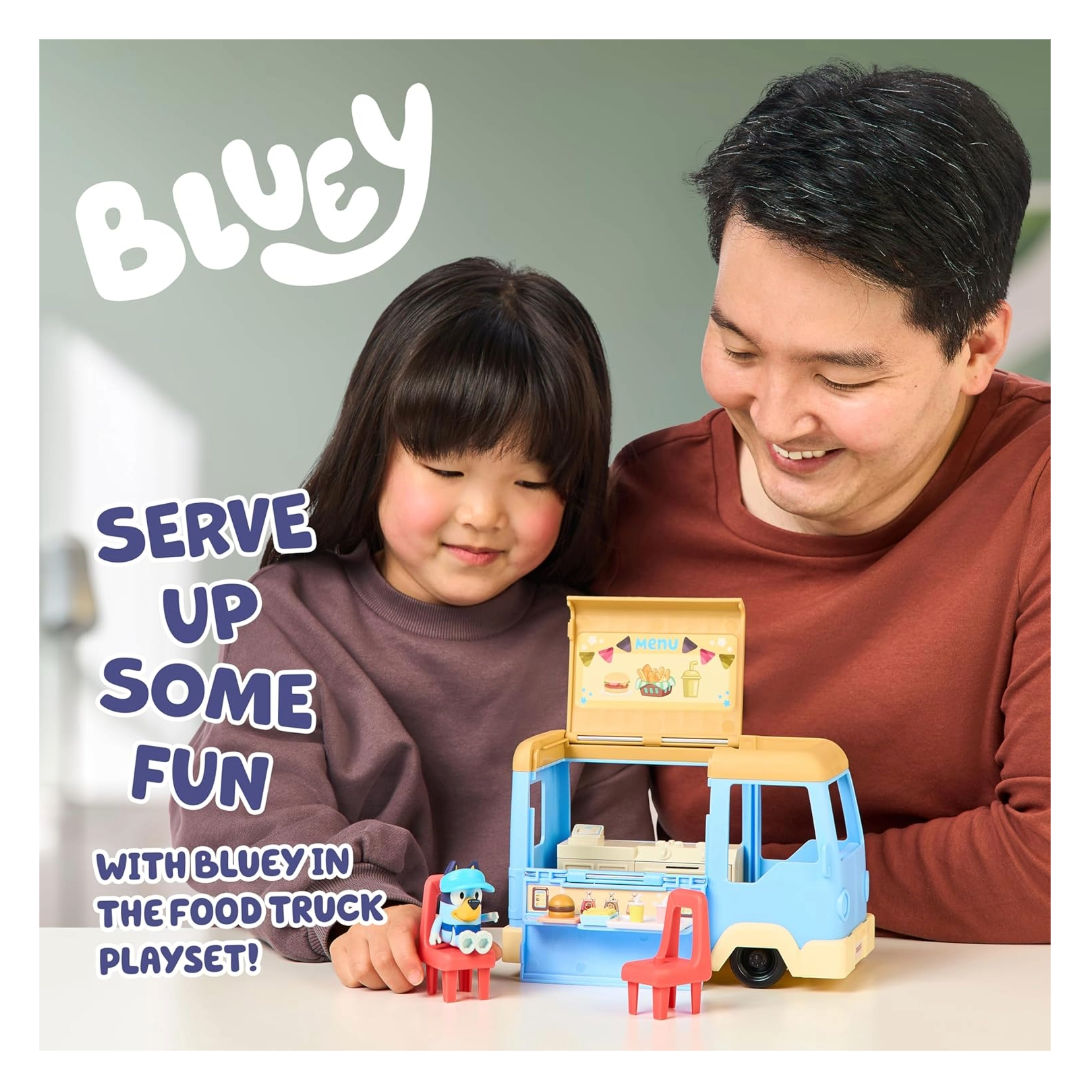 Bluey Lets Play Chef Series 13 Bluey's Food Truck Playset (7.6cm), 3+ years
