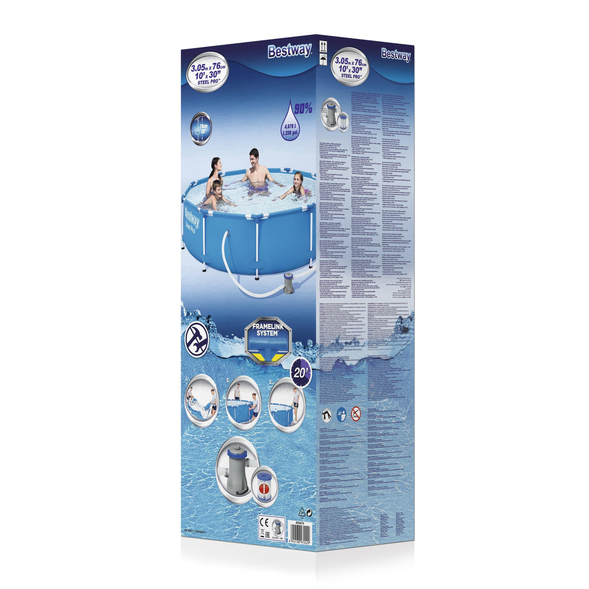 BWAY POOLSET STEELPRO 305X76CM