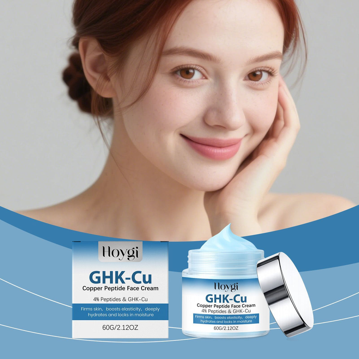 Hydrating Face Moisturizer Cream Lightweight Non-Greasy 60g