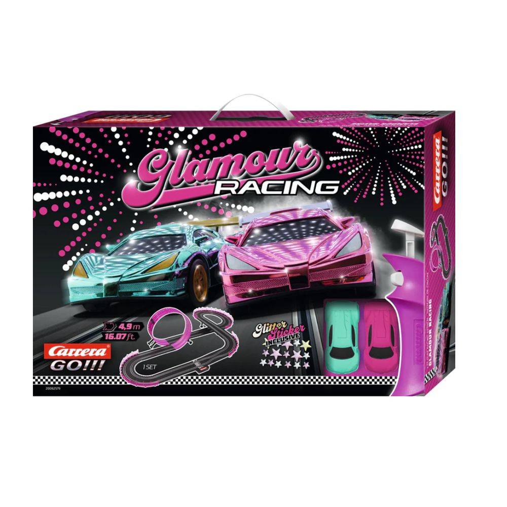 Carrera GO!!! Pink Action Glamour Racing Track Set 4.9m, 6+ years