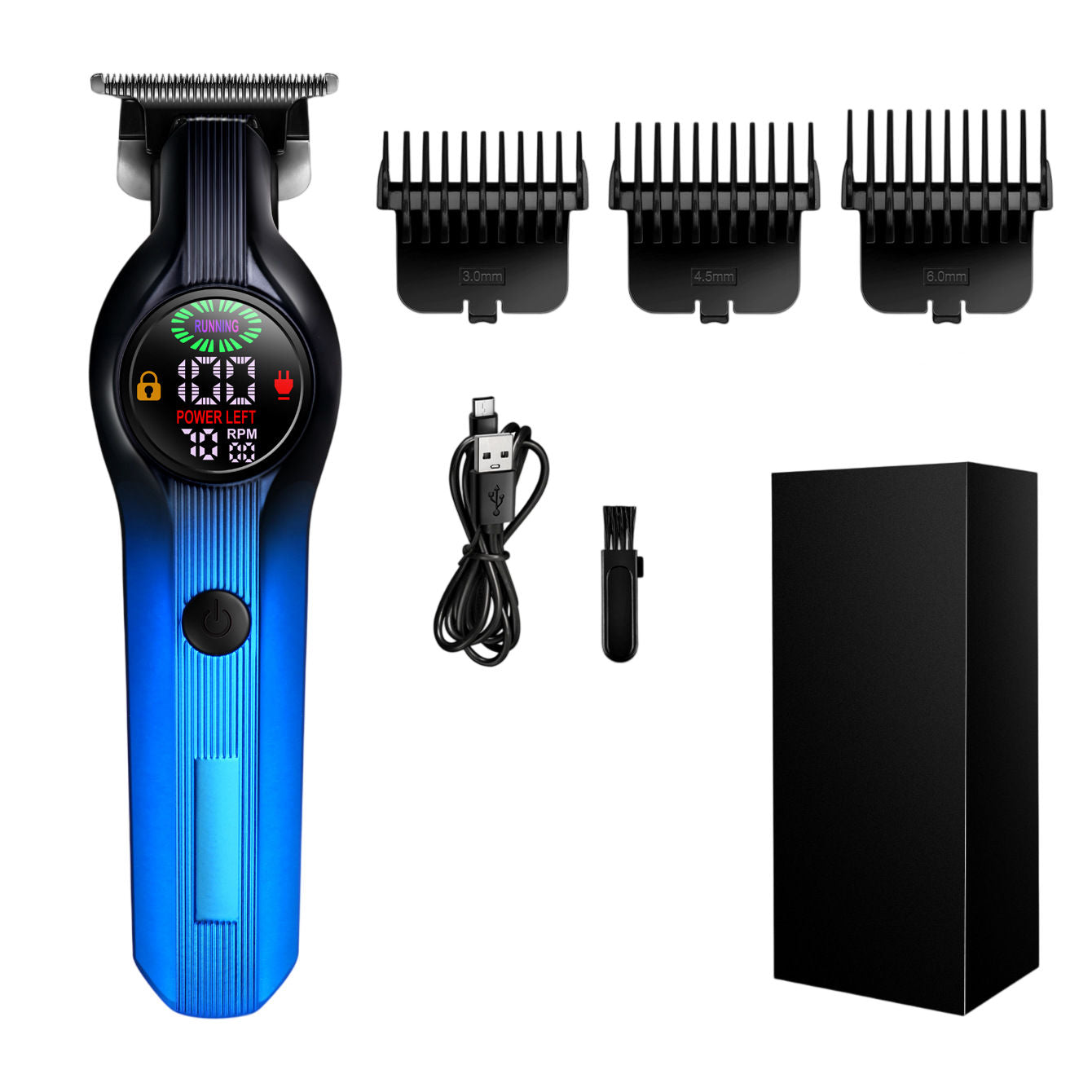 KN-1195 Hair Clipper with LED Display, USB Rechargeable
