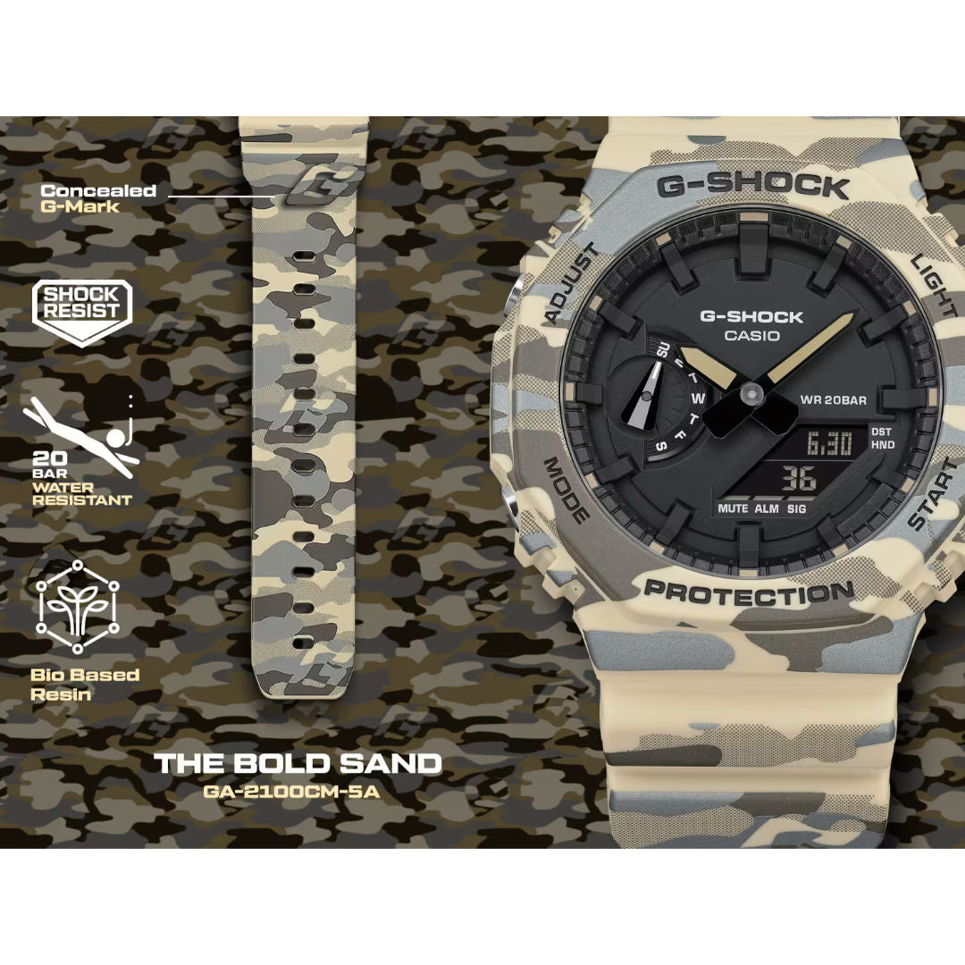 Casio G-Shock Analog-Digital 2100 Series Watch, GA-2100CM