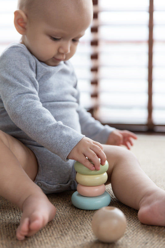PlanToys First Stacking Ring — Wooden Baby Toy