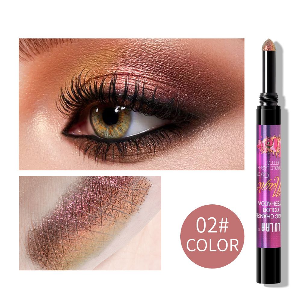 Colorful Pearlescent Eyeshadow Stick Gradient Sequins Metallic Shiny Eyeshadow