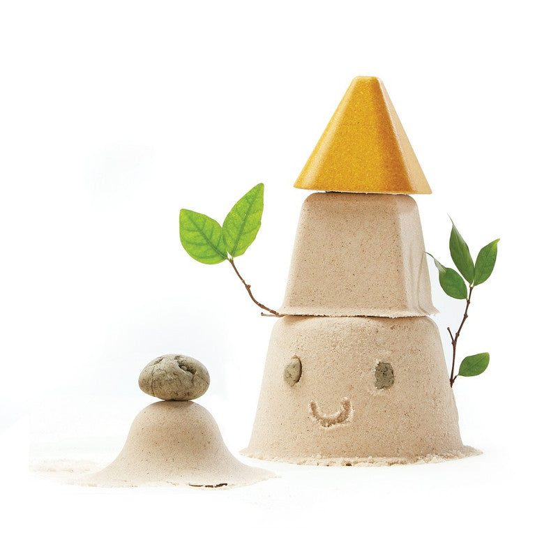 PlanToys Creative Sand Play — Wooden Sand Molds