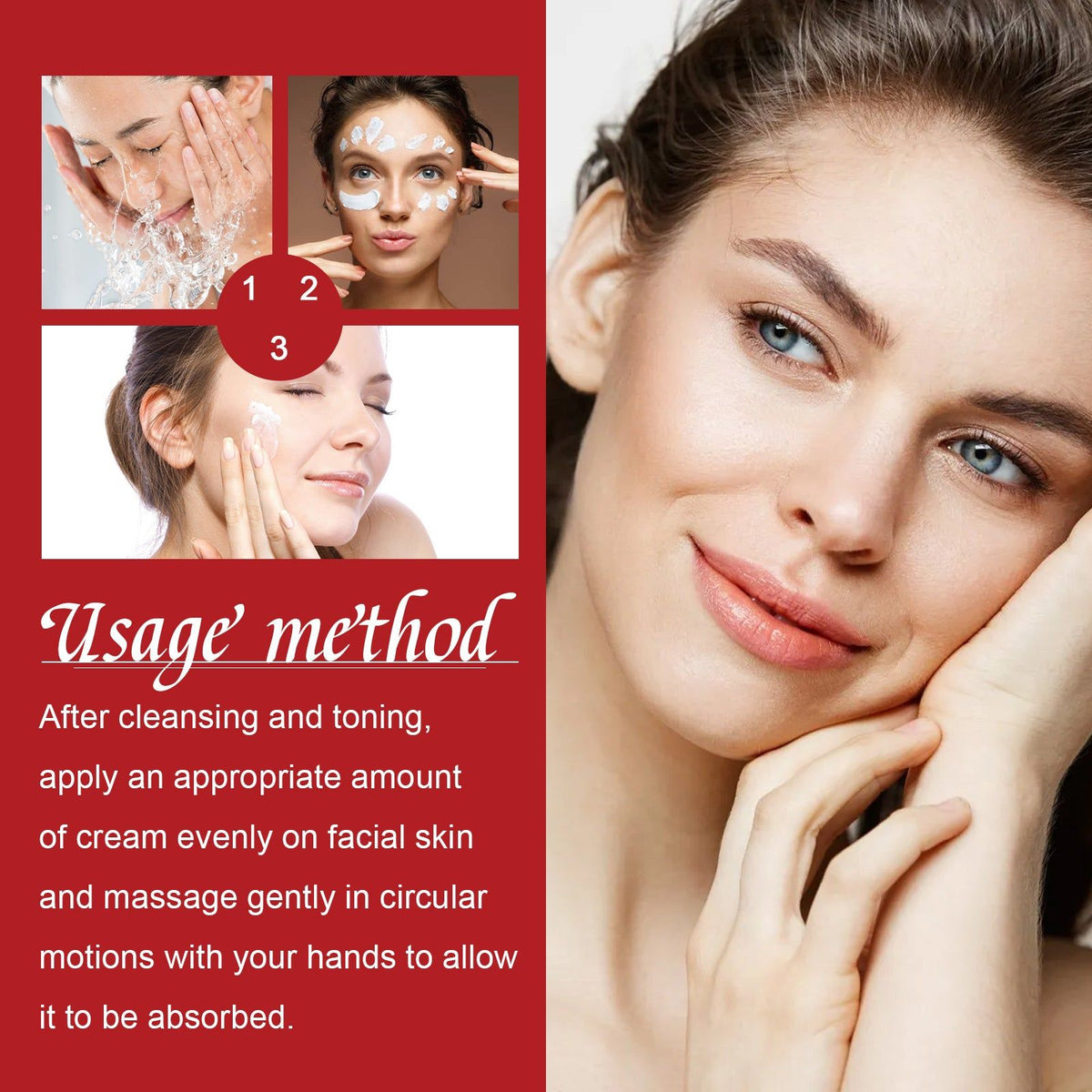 Lightening Spots Cream, Brightening Dark Face, Anti-Wrinkle, Repair ,50g