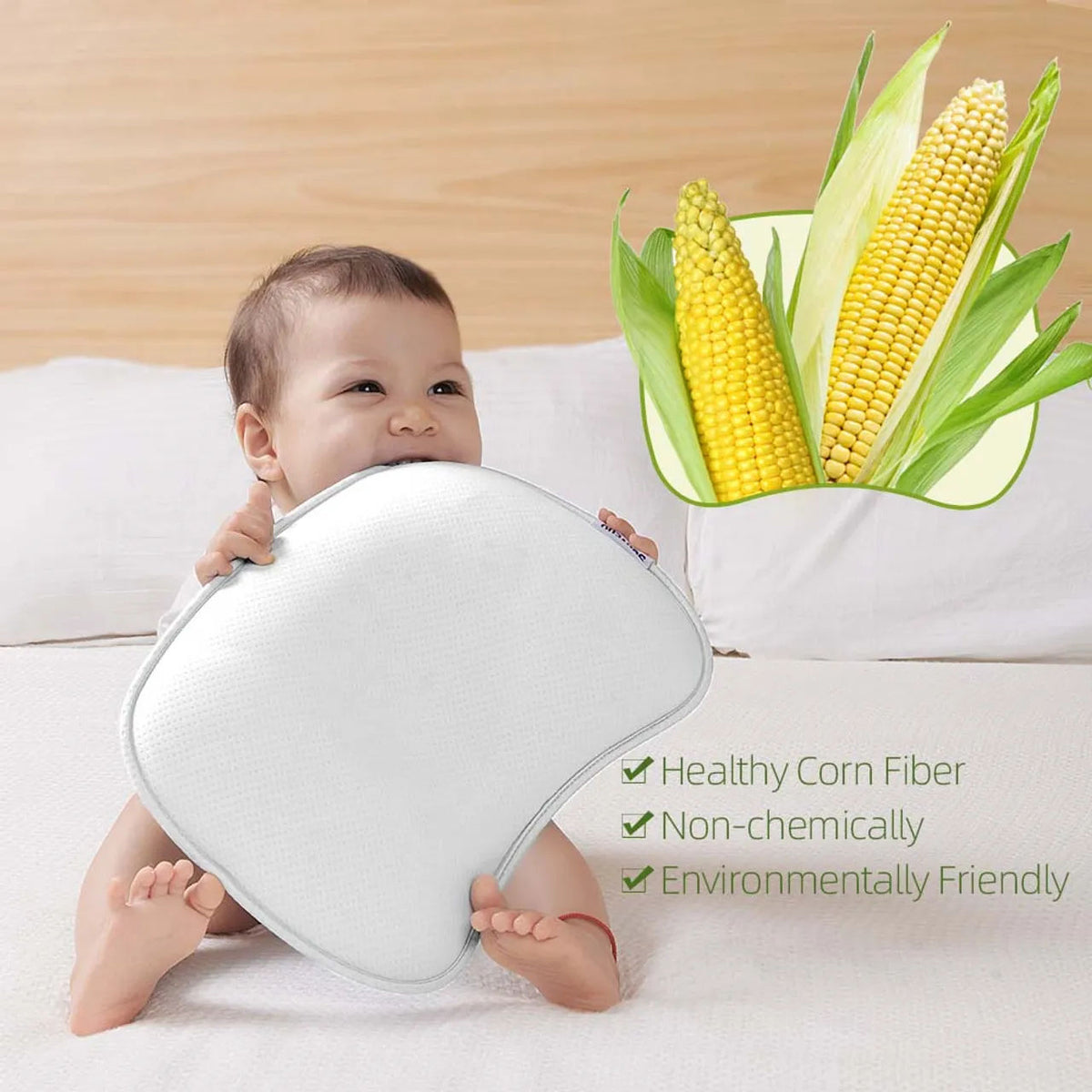 Sunveno - DuPont Infant Head Shaper Pillow - White