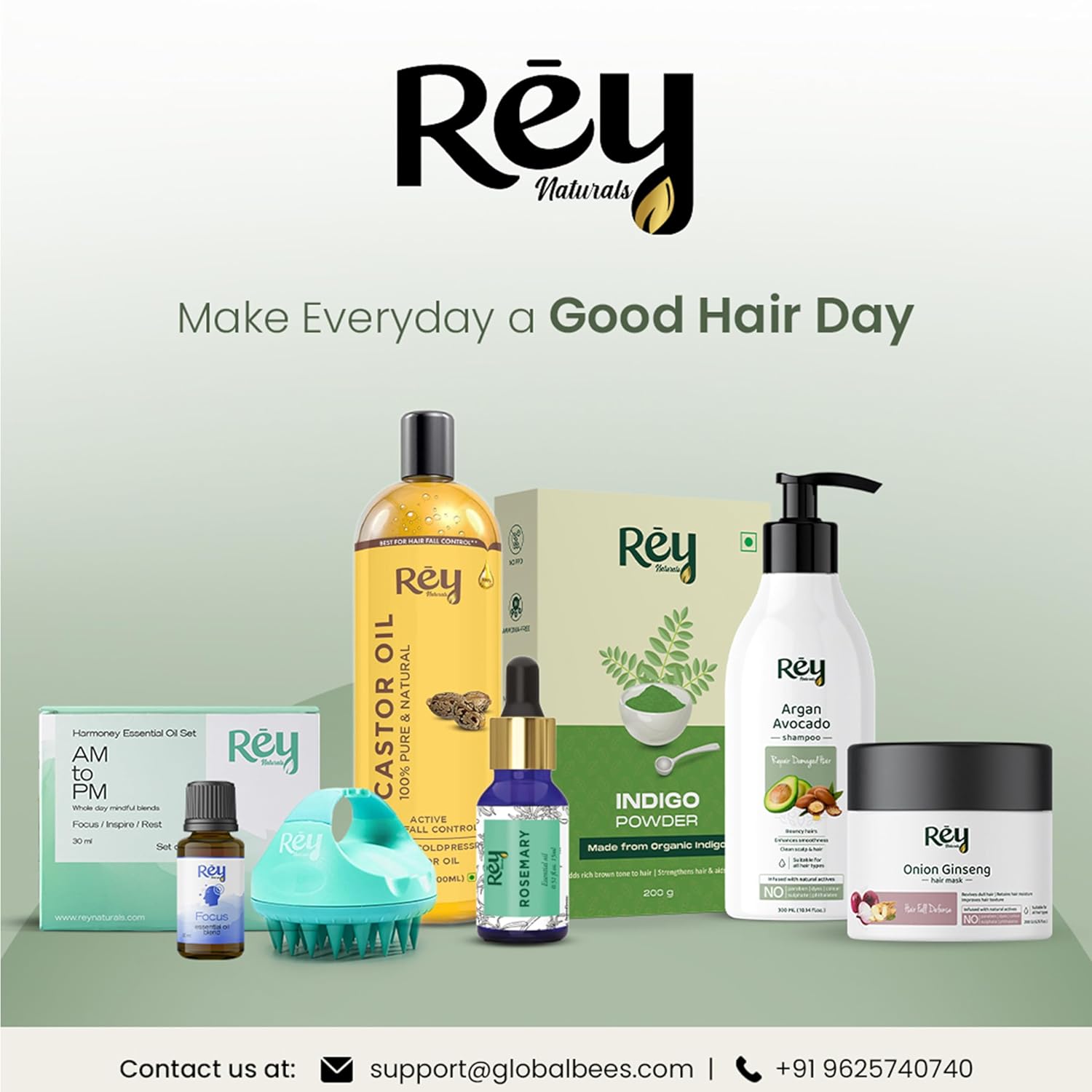 Rey Naturals Castor Oil Plus Rosemary Oil I Pure Rosemary Oil For Hair Growth 200 ml