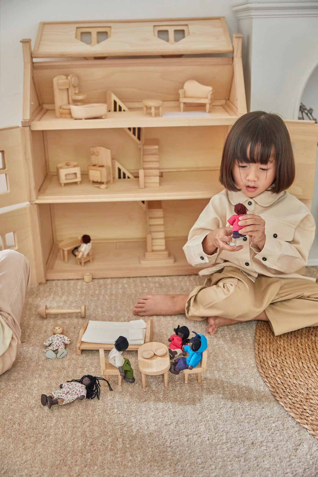 PlanToys Victorian Furniture Set — Wooden Dollhouse Furniture