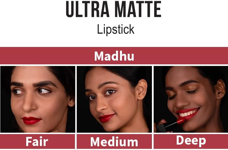 Nykaa Ultra Matte Lipstick Madhu 16