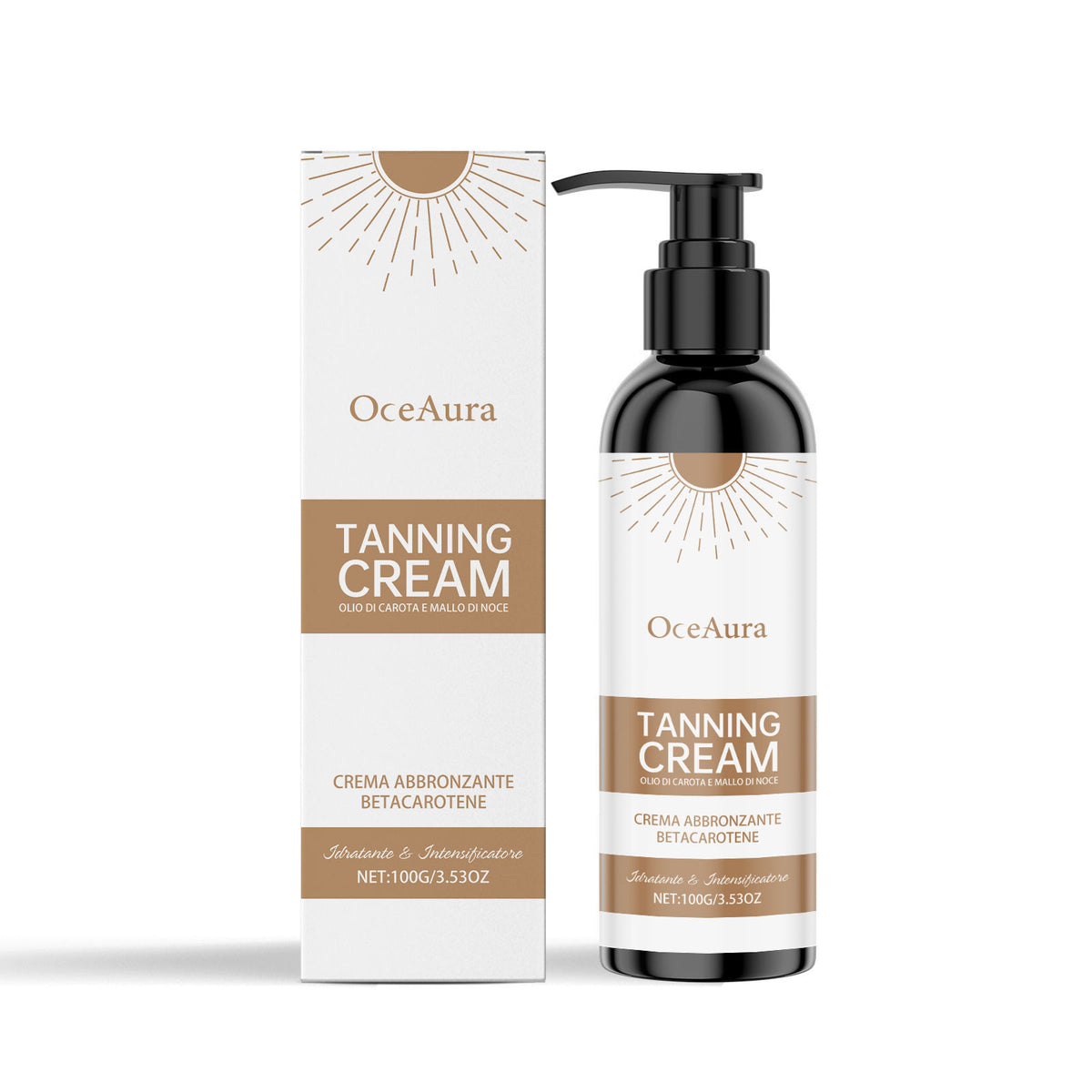 Body Care Moisturizing Darkening Cream, Gradual Tan, Hydrating, Sunless Tanning ,100g