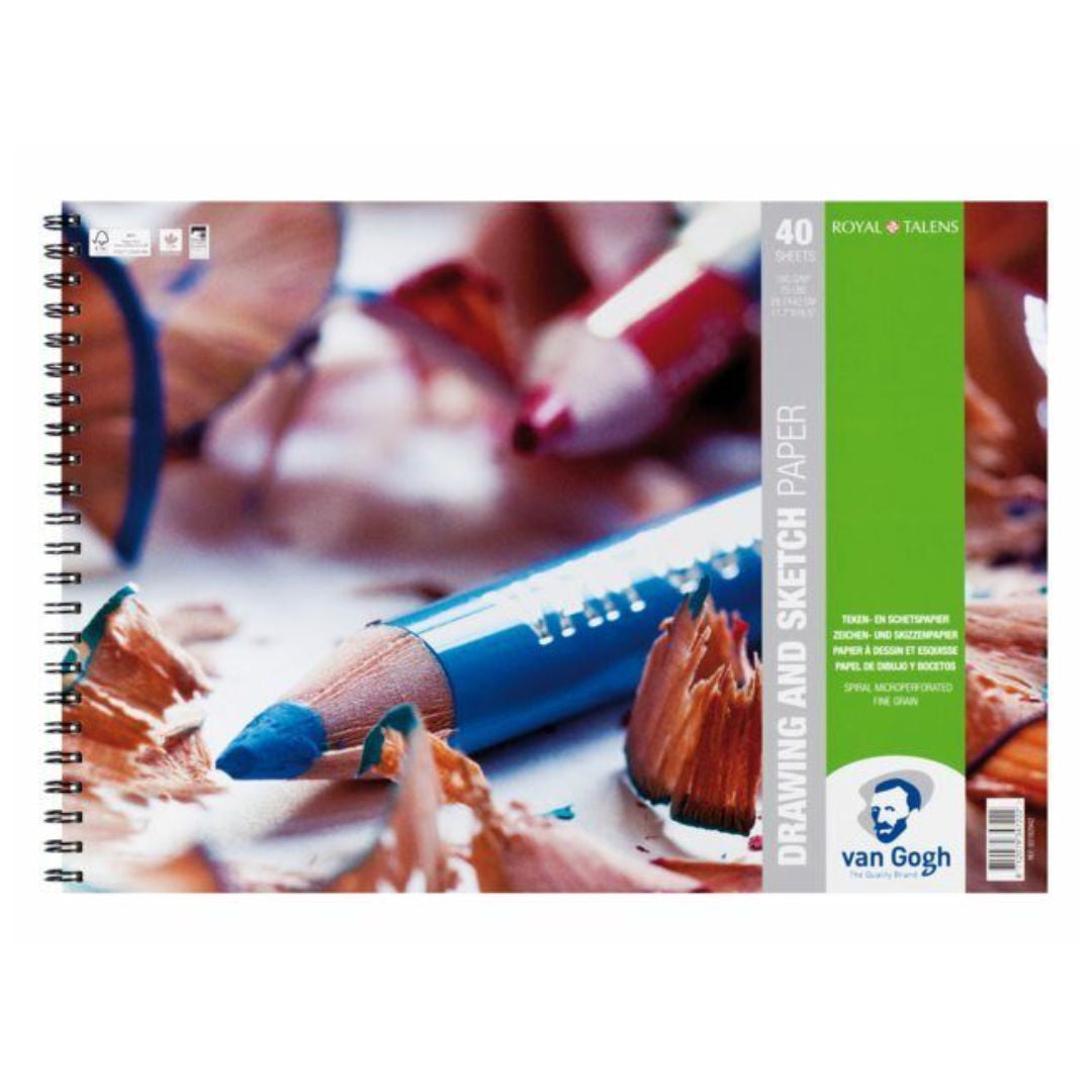 Van Gogh Drawing & Sketch Pad, 40 Sheets,160gsm