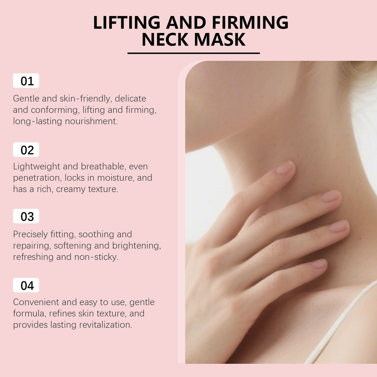 Collagen Neck Mask Patches Hydrating Care 4pcs