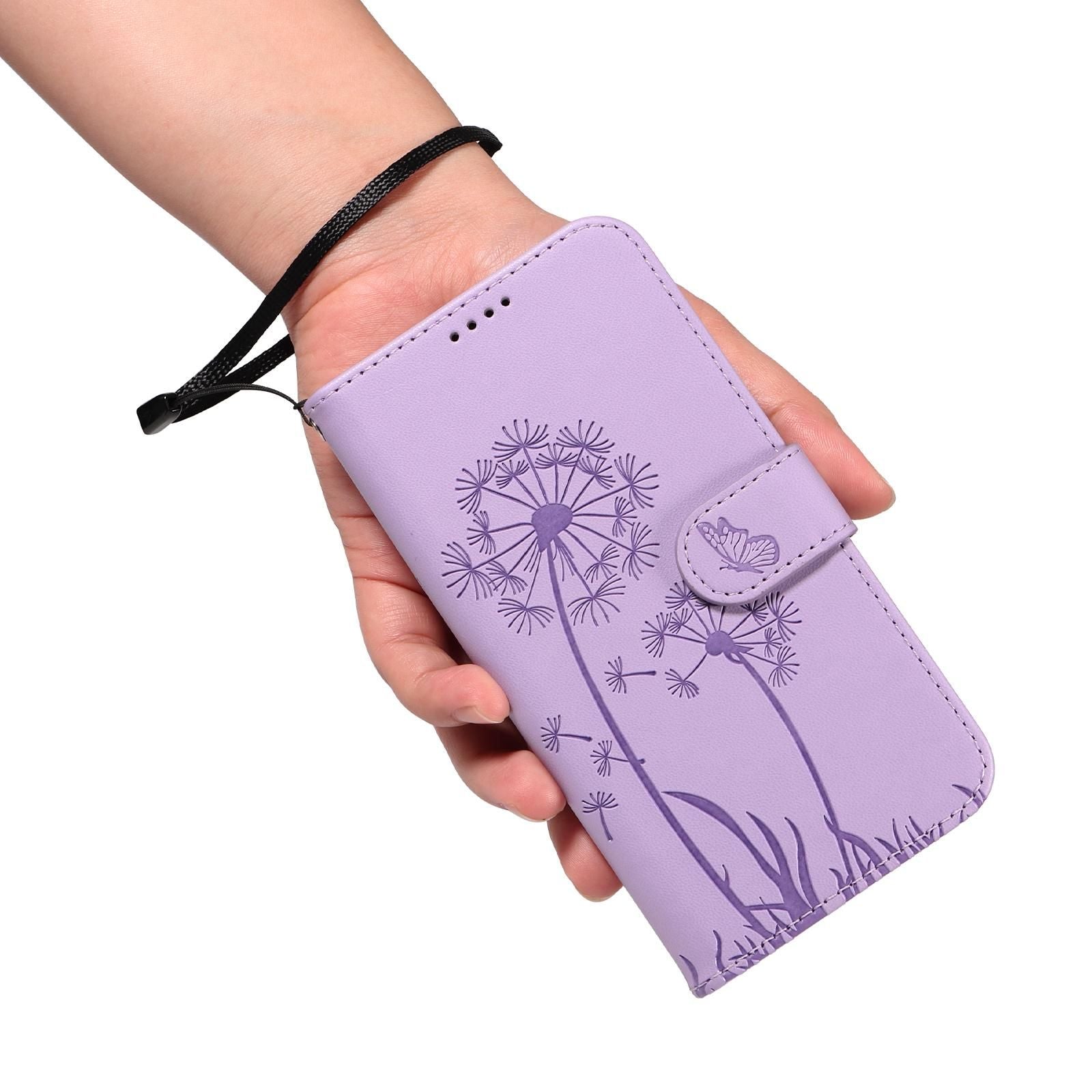 Dandelion Embossed Leather Case For OnePlus 13R 5G Global