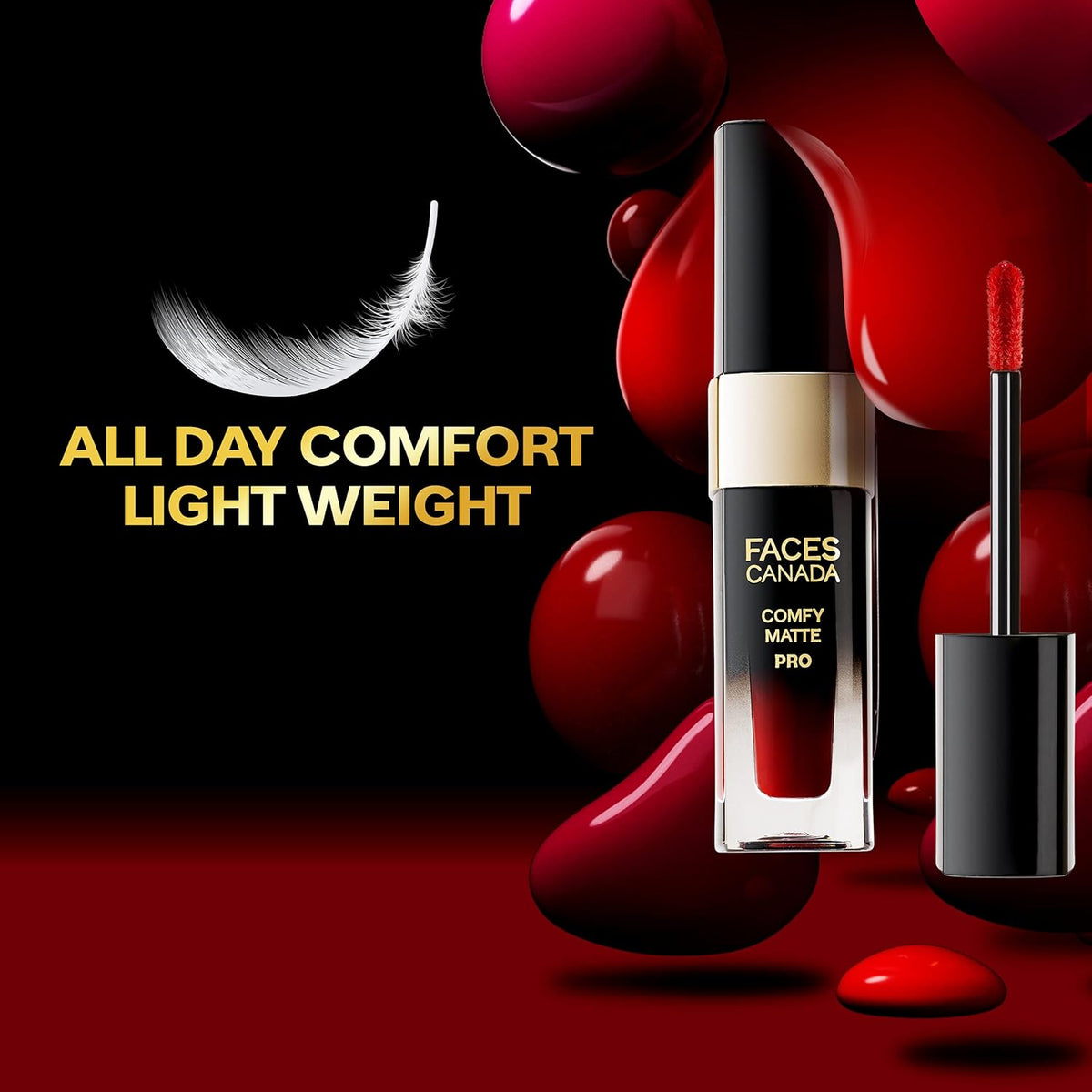 FACES CANADA COMFY MATTE PRO LIP COLOR MAGNIFICO RED 01 5.5ml