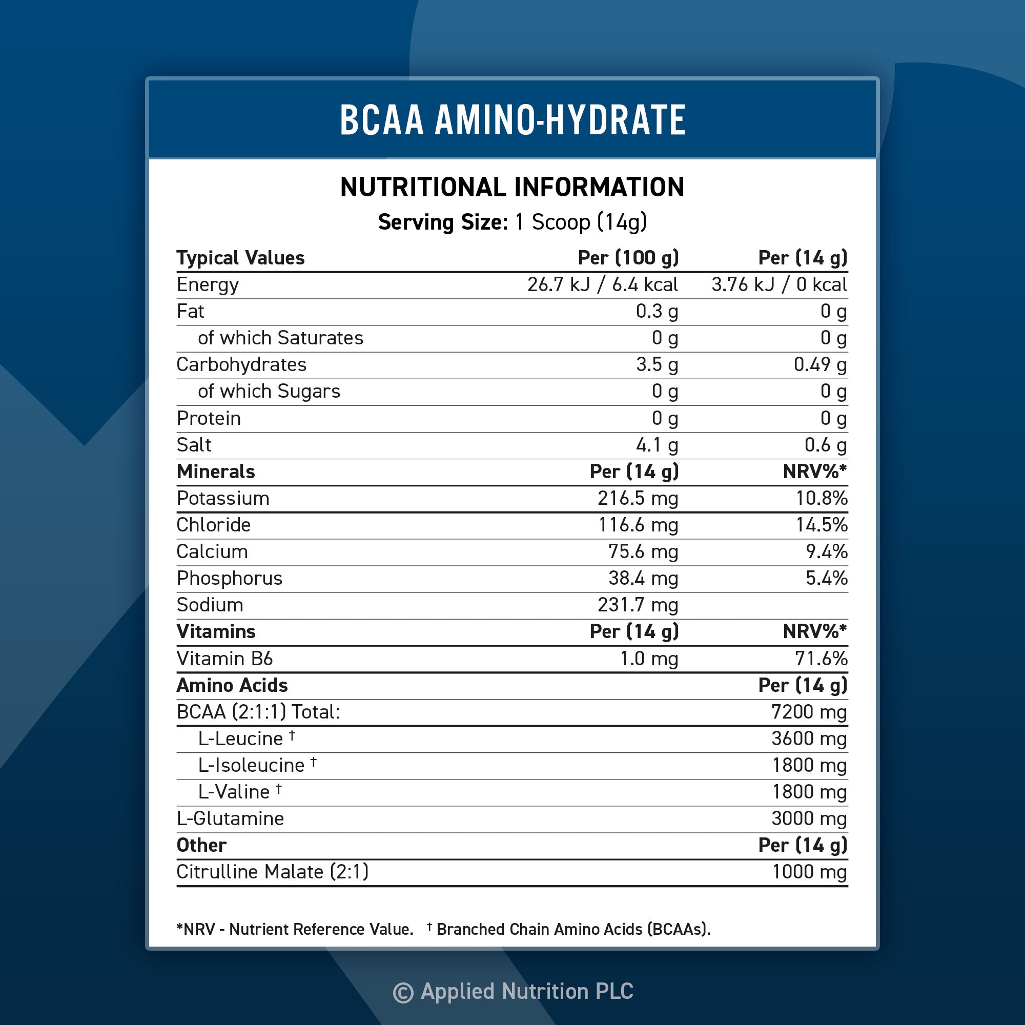 AN BCAA 450G Amino Hydtare PINEAPPLE