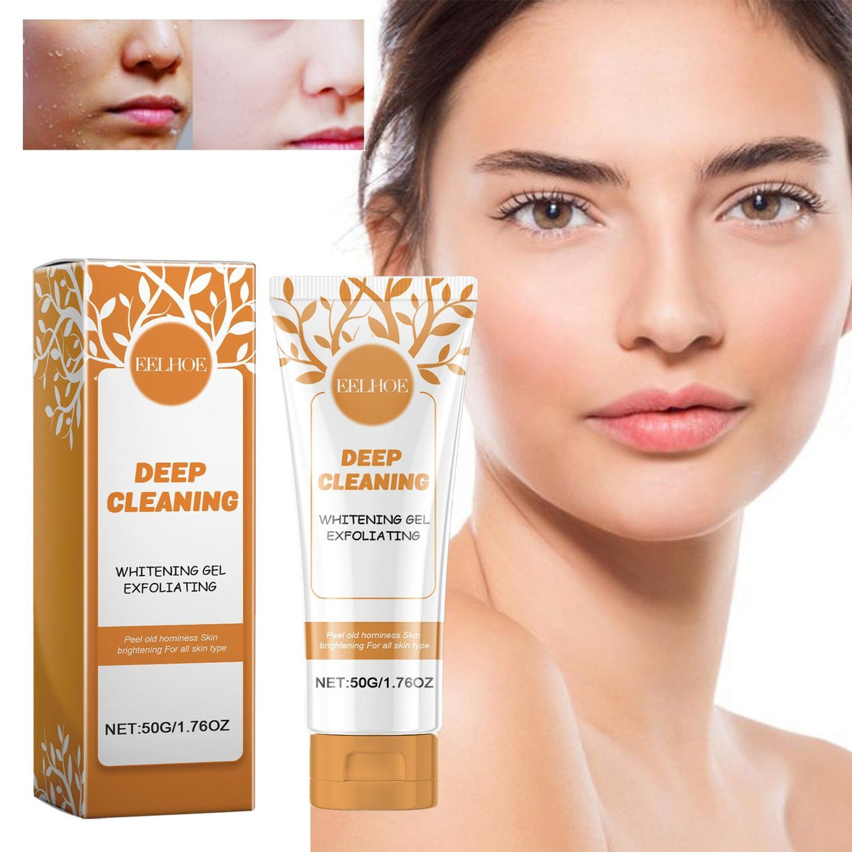 Deep Cleaning Exfoliating Gel for Bright, Smooth, and Radiant Skin, Nourish and Refresh ,50g