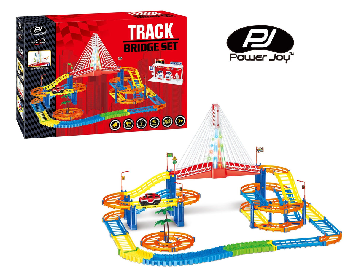 P.JOY VROOM MAGIC TRACK BRIDGE SET B/O