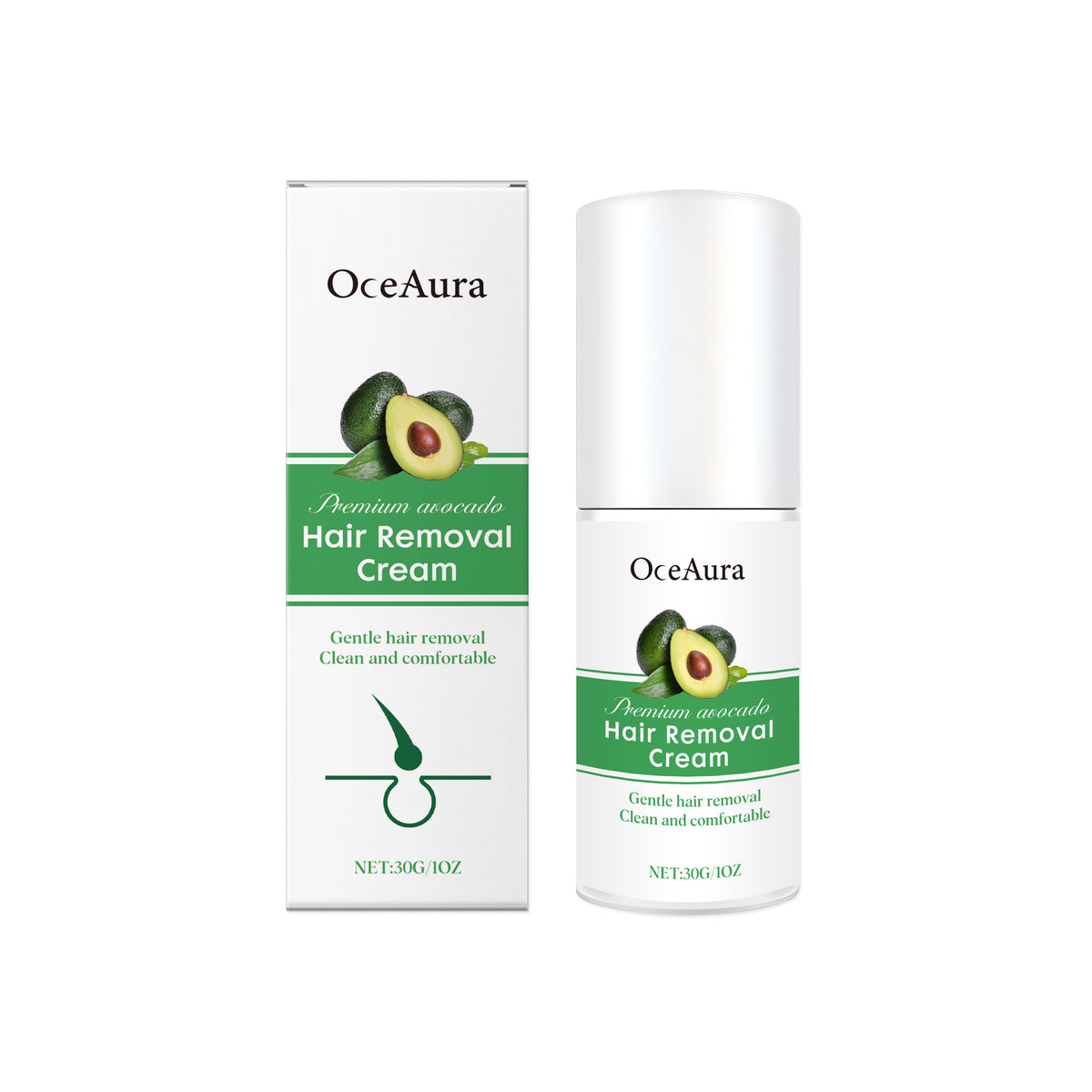 Avocado Depilation Cream, Gentle, Non-Irritating, Smooth Skin, Hair Removal ,30g