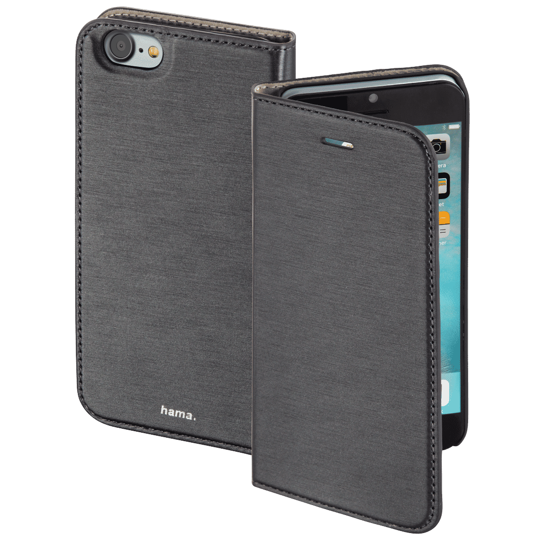 HAMA 177808 "Slim" Booklet Case for Apple iPhone 7/8, grey