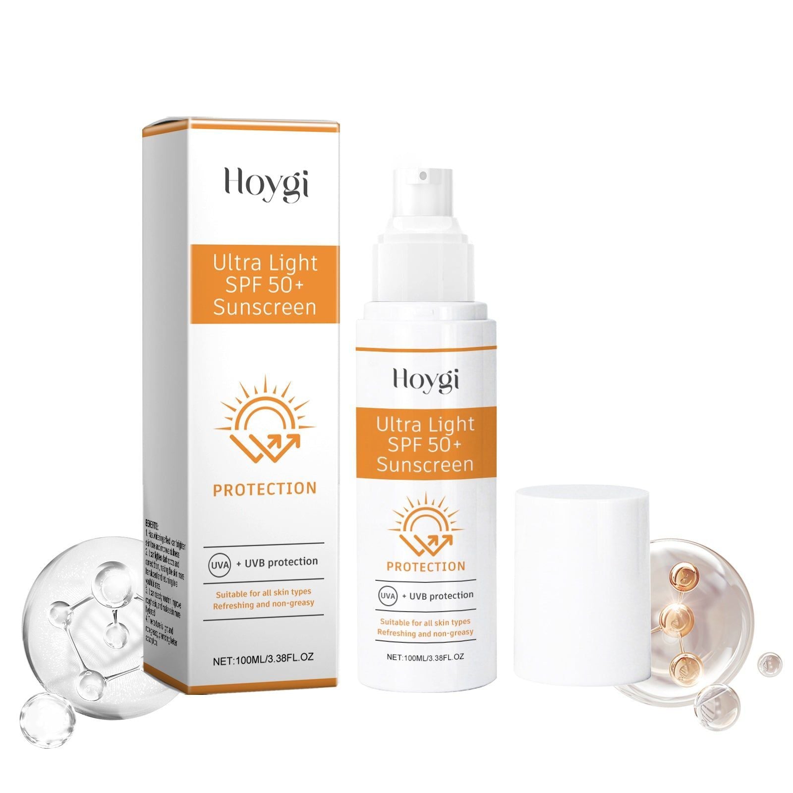 Moisturizing Skin Cream, UV Protection, Breathable, Acne-Free, Hydrating Face Lotion ,100ml