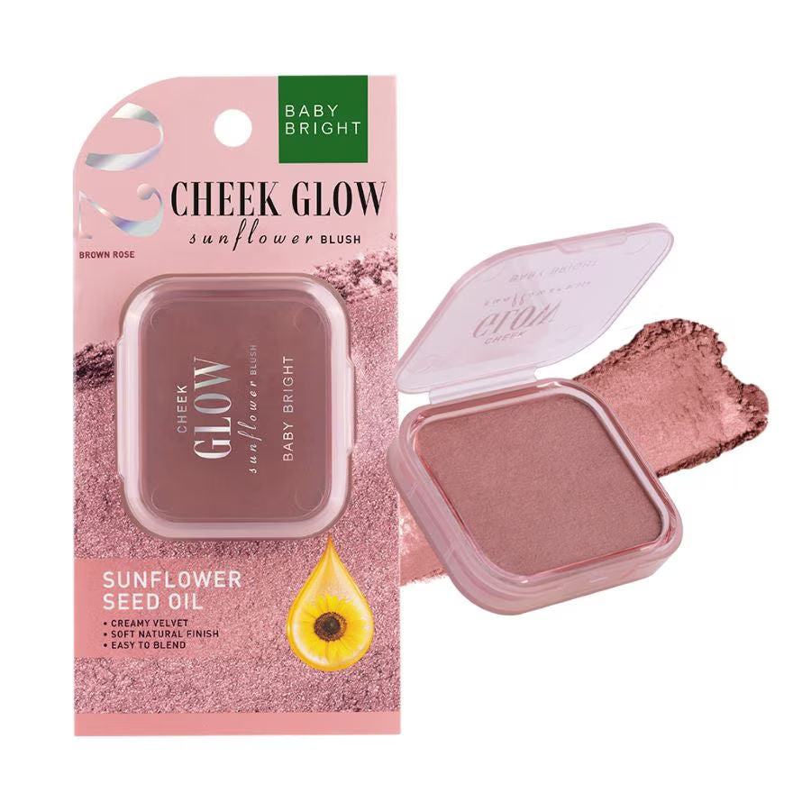 CHEEK GLOW SUNFLOWER BLUSH 5.2G BABY BRIGHT (M) 02 BROWN ROSE