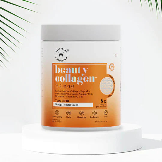 Wellbeing Nutrition Beauty Korean Marine Collagen Peptides, 250 gms