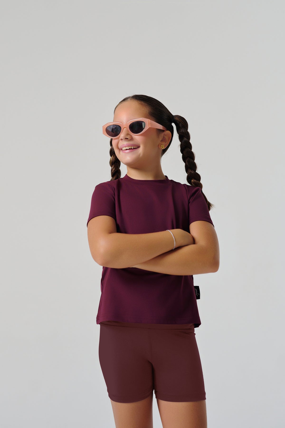 Regular Fit Kids Tights - Dark Brown