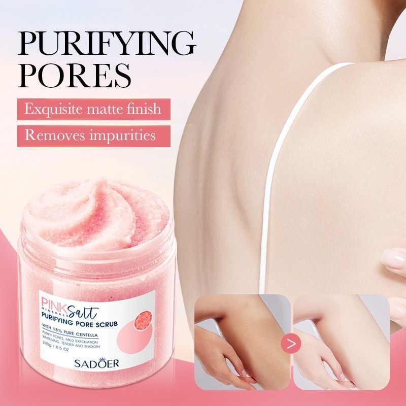 Himalayan Pink Salt Body Scrub for Deep Pore Cleansing -001-SD39170