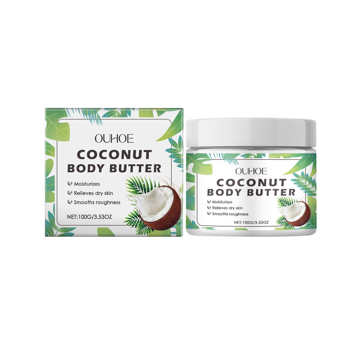Coconut Body Lotion, Deep Moisturizer, Hydrates and Brightens Skin ,100g