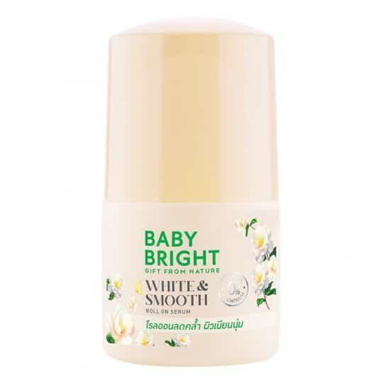 White & Smooth Roll On Serum 50ml Baby Bright (B)