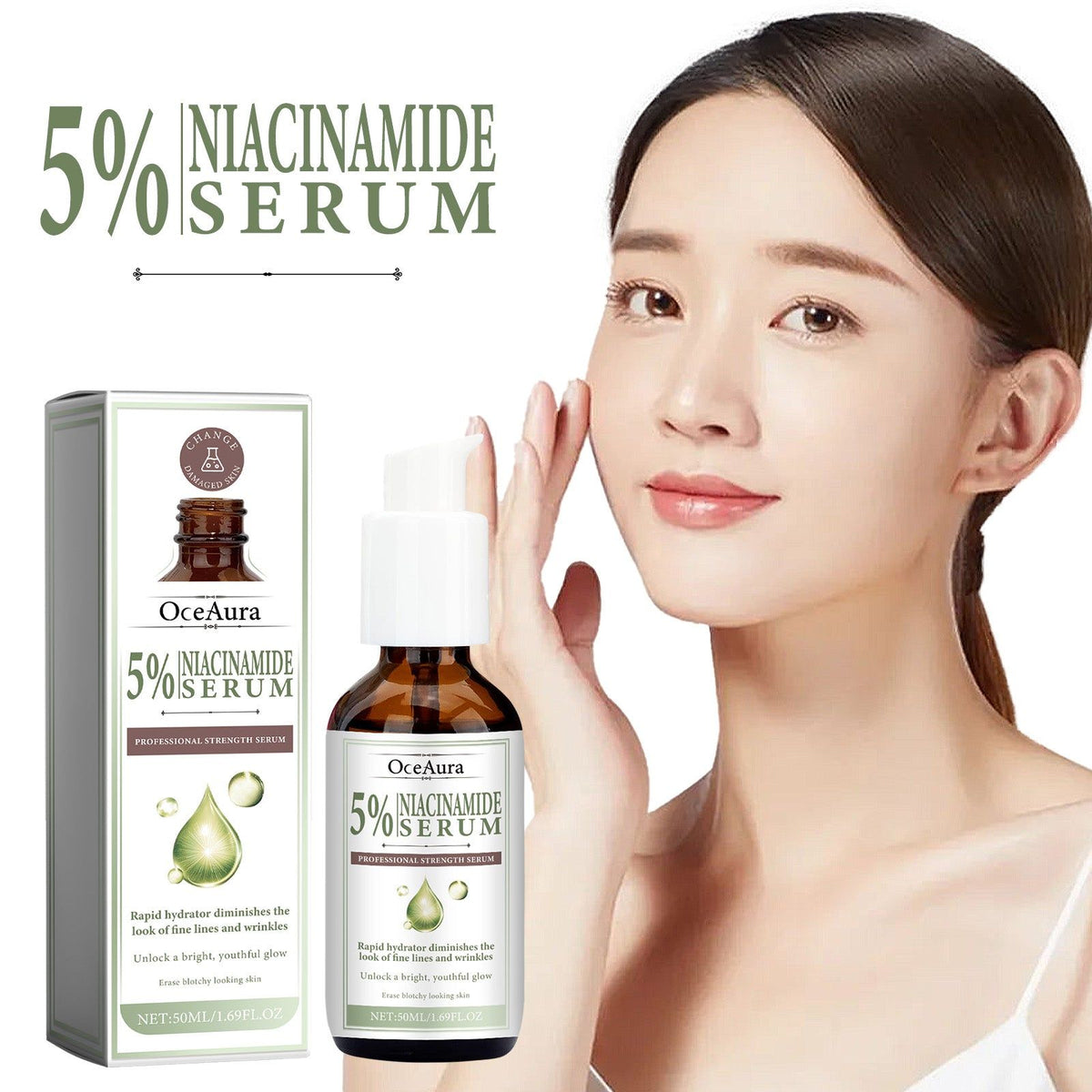 5% Niacinamide Serum for Brightening Rejuvenation, Fade Spots, Hydrate Skin ,50ml