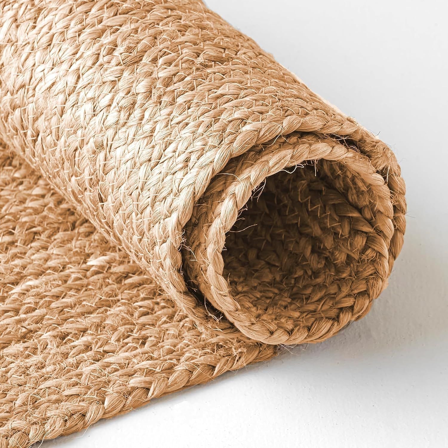 AIESY®- Jute Braided Organic Reversible Table Runner
