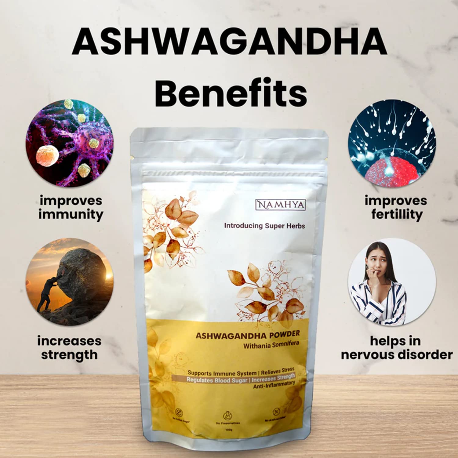 Namhya Ashwagandha Powder 100 Grams