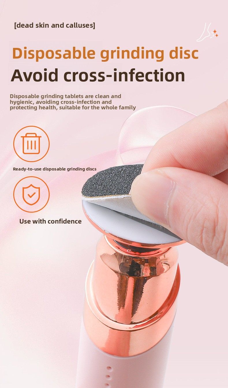 Rechargeable Electric Foot Callus Remover for Dead Skin Pink